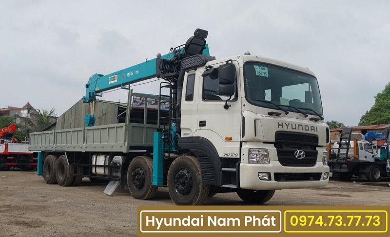 Xe Tải Hyundai HD320 Gắn Cẩu 10 Tấn Hancook HLC-10015S